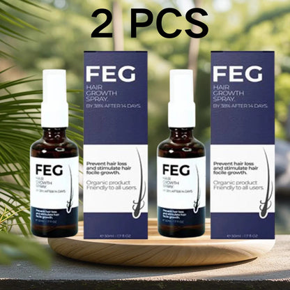 FEG Original Organic Hair Growth Spray  Nourishment Spray Longer Thicker And Healthier Hair Care Improve Hair Loss Hair Care