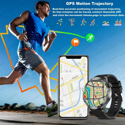 New For Huawei Xiaomi Military GPS NFC Smart Watch Men Compass Waterproof Outdoor Sport Tracker Bluetooth Call Smartwatch Women