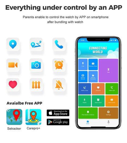 2025 Smart Watch Kids LBS Location SOS Phone Call SIM Card Camera Photo Alarm Clock Children Electronic Watch Gift For Boy Girls