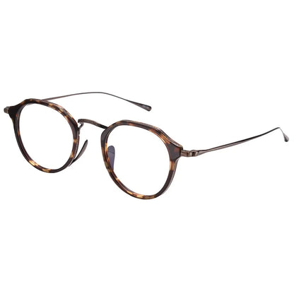Plate Titanium Eyeglass Frame Retro Multilateral Men's And Women's Eyeglass Frame Light Luxury Optical Prescription Frame K1113