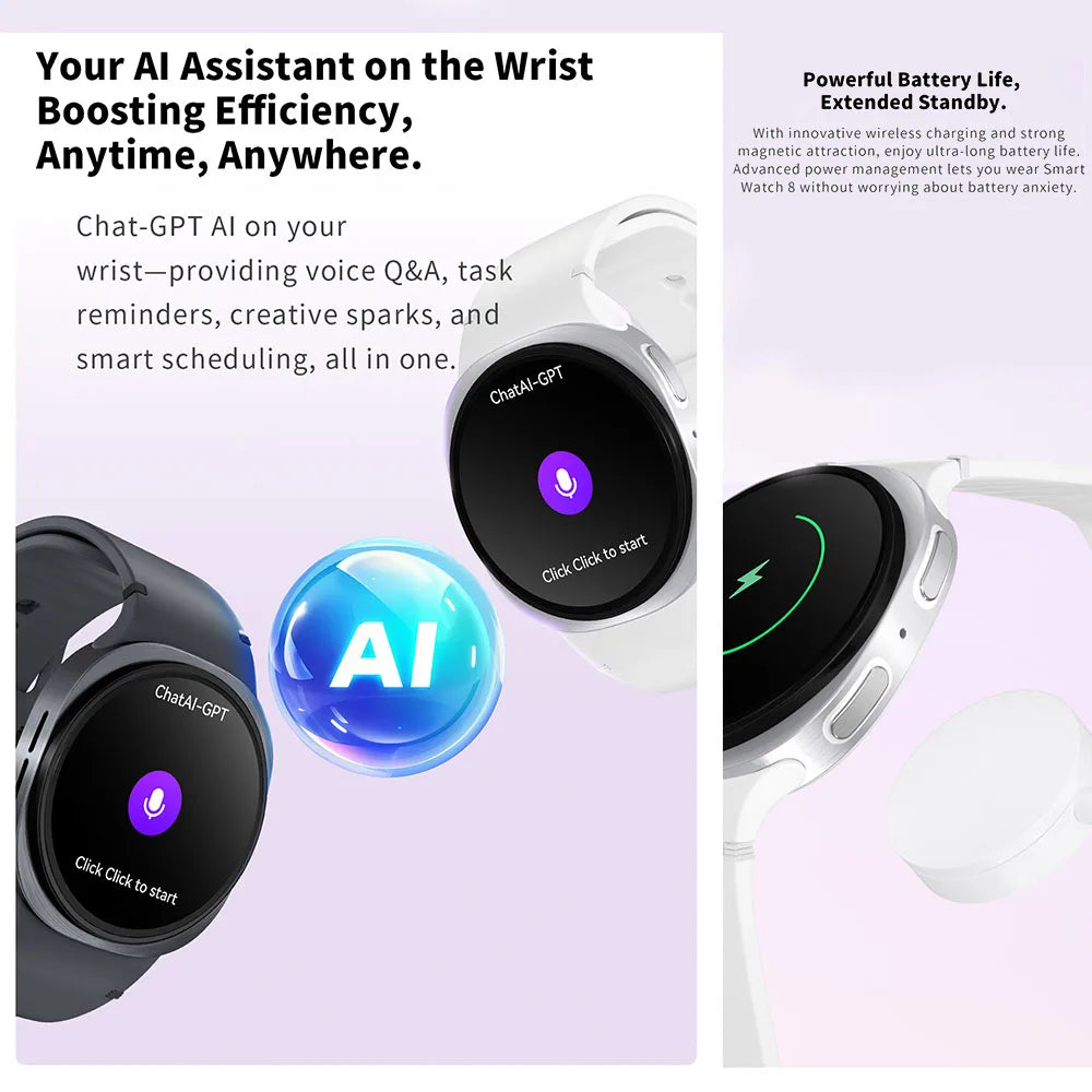 New Watch 8 Ultra Smart Watch Men NFC Health Monitoring Bluetooth Call 100+ Sports Mode IP68 Waterproof Smartwatch Women 2025