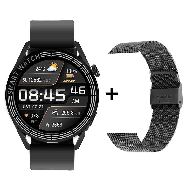 Smart Watch GT X Men Women 1.32 Full Touch Screen Sports Fitness Watch Bluetooth Call Android Phone Digital Multidial Smartwatch