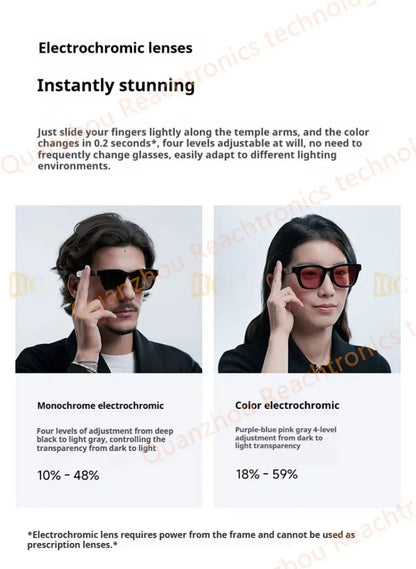 AI Glasses Smart Wireless BT Voice Call Glasses Vlog Photo Sunglasses Smart Translation Glasses