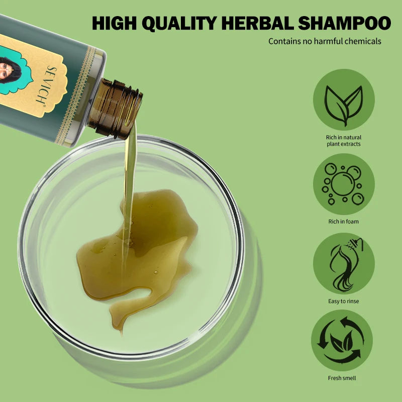 Hair Growth Oil Set Rosemary Hair Growth Oil Natural Herbal Hair Care Shampoo India Ayurvedic Anti Hair Loss Hair Regrowth Serum