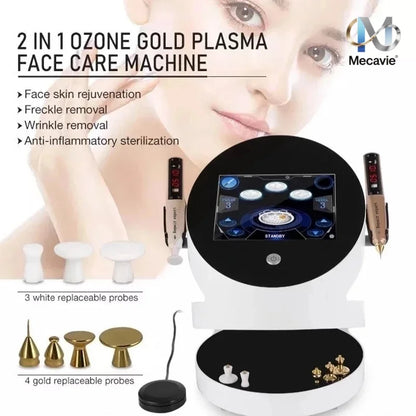 2025 Newest 2 in 1 Plasma Ozone Shower Machine Acne Removel Eyelid Lifting Spots Mole Ance Scars Removal Plasma Pen Device