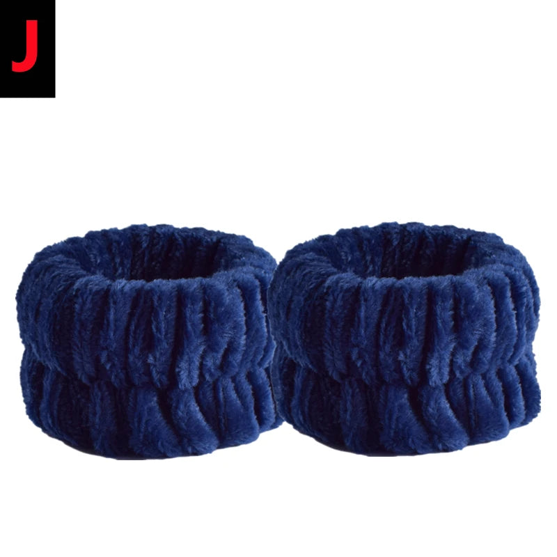 4/2PCS Reusable Wrist Washing Belt Soft Microfiber Towel Wristbands Washing Face Water Absorption Prevent Wetness Wrist Washband