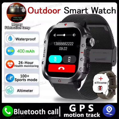 2025 New LED Men's Smartwatch Bluetooth Talking Smartwatch Multi Sport Mode Health Monitor Outdoor Sport Smart Watch For Android