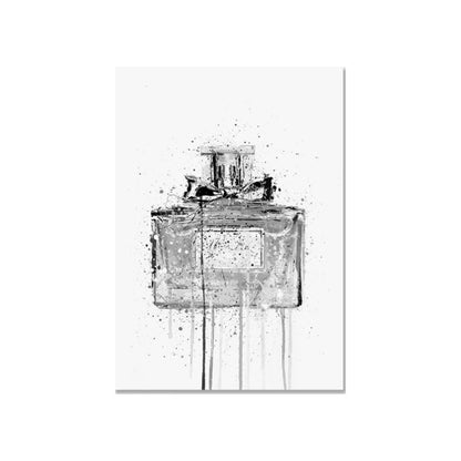 Abstract Street Graffiti Ink Style Perfume Stylized Wall Art Posters Home Room Decor Canvas Painting Mural Picture Print Artwork