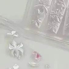 1 Pcs Lily Flower Sea Shell Conch Coral Starfish 3D Acrylic Nail Mold Nail Decorations DIY Silicone Manicure Mold Nail Art Mold