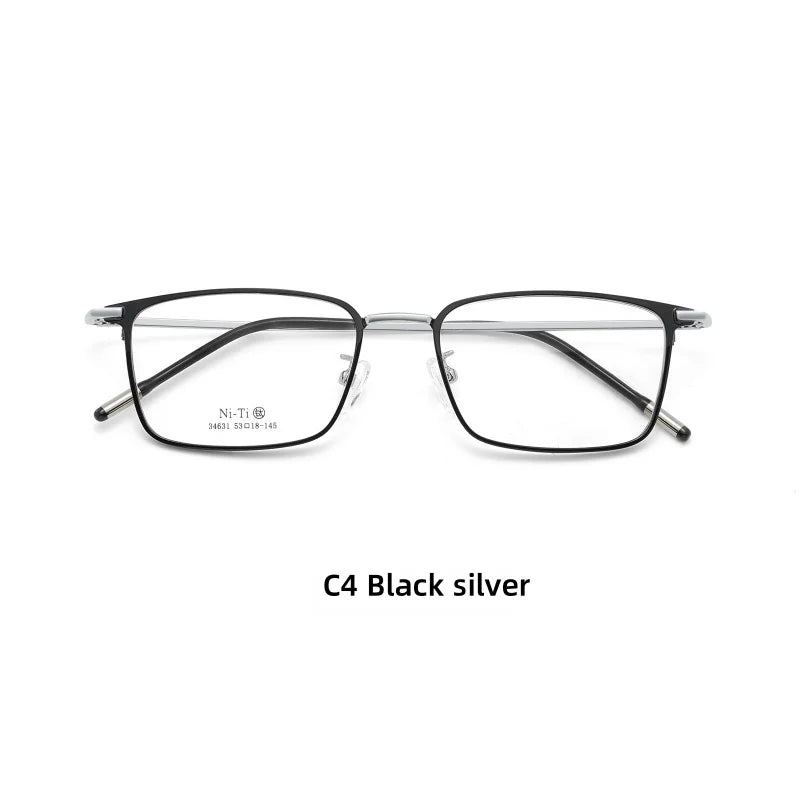 DIEDIESEE Advanced Business Men's Titanium Eyeframe High Elasticity Leg Optical Prescription Frame 34631