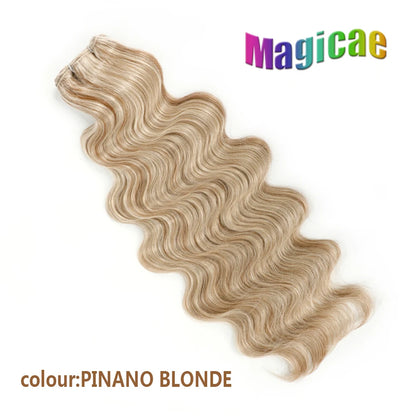 Magicae 30Inches Brown 12# M816# Sliver White Ombre Blond 613 Ombre 27# Body Wave High Temperature Synthetic Hair Extensions