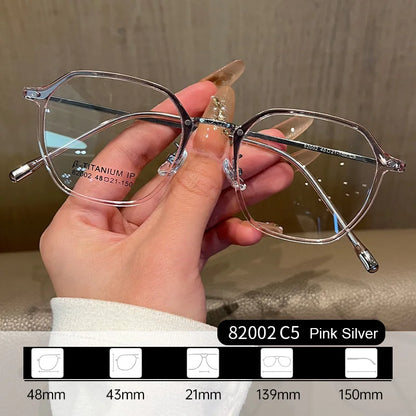 Ultralight TR90 β Titanium Optical Glasses Frame Flexible Anti-Slip Legs Plastic Eyewear for All-Day Comfort & Professional