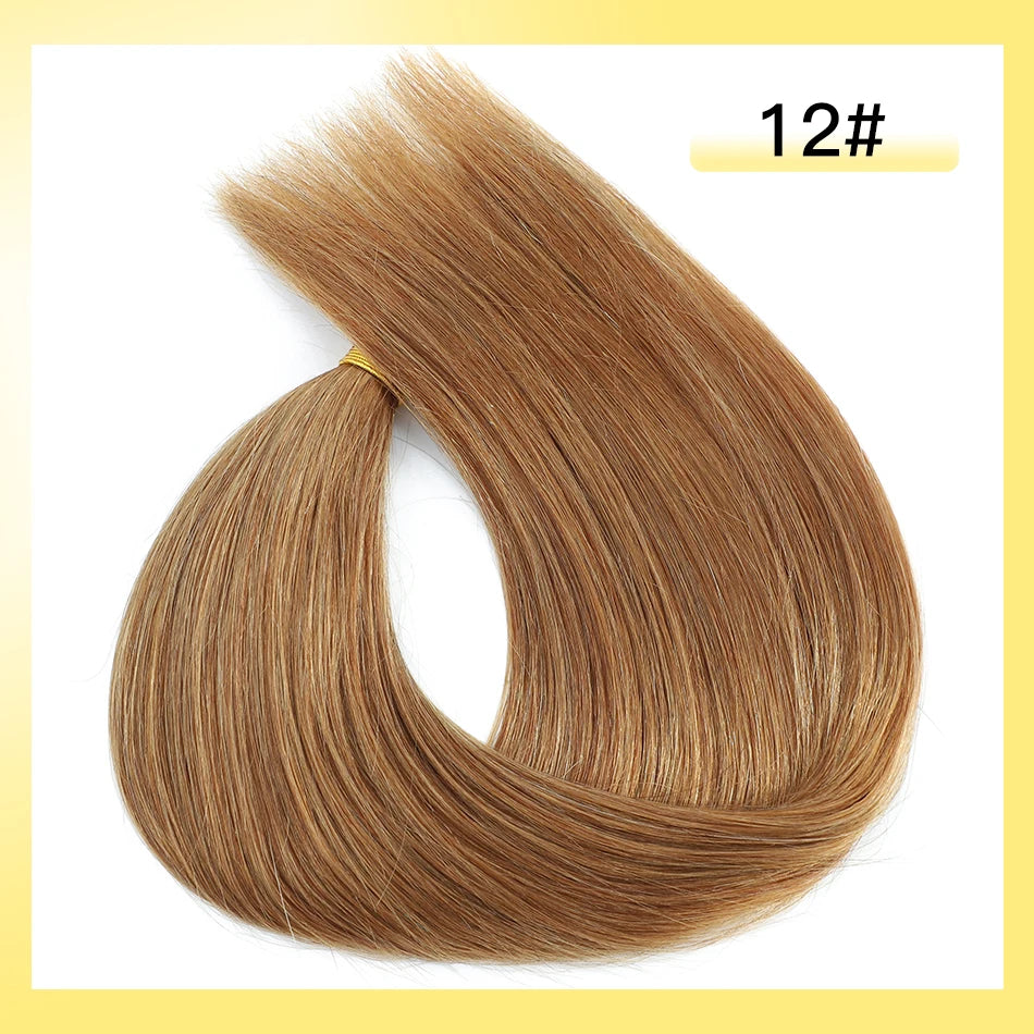 Yelo Highlight Blonde Human Hair Weft Double Weft Hair Bundles Sewing In Hair Weaves Real Human Hair Extension For Salon
