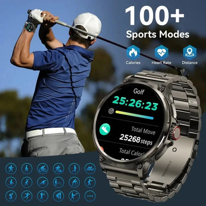2025 New 1.85inch Smart Watch Men Ultra 710mAh Large Battery Bluetooth Call 400+ Watch Faces Sport Outdoor Waterproof Smartwatch