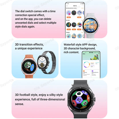 Military NFC Smart Watch 7IN1 Men Women 1.52" AMOLED 5ATM Waterproof Sport Tracker Bluetooth Call Blood Oxygen Men Smartwatch