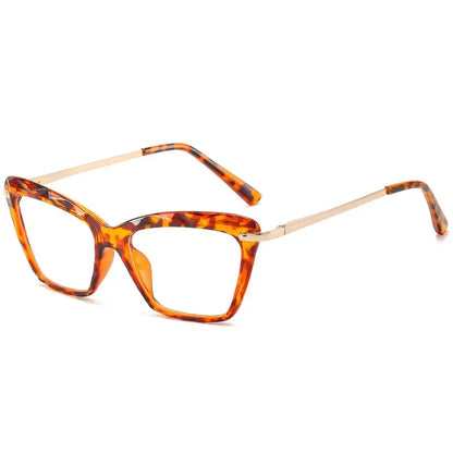 Cat Eye Glasses Frame Retro Anti Blue Women Clear Eyeglasses Women Men Alloy Resting Lense Optical Spectacle Eyeglass