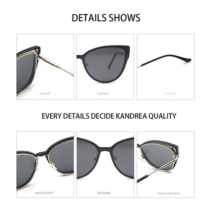 KANDREA Vintage 2 In 1 Clip On Glasses Frame Women Brand Design Polarized Sunglasses Optical Prescription Eyeglasses FNA017