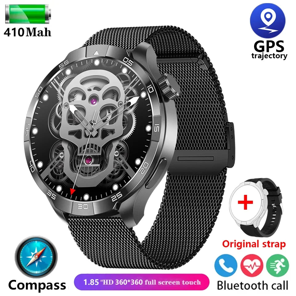 New For Huawei Xiaomi Military GPS NFC Smart Watch Men Compass Waterproof Outdoor Sport Tracker Bluetooth Call Smartwatch Women