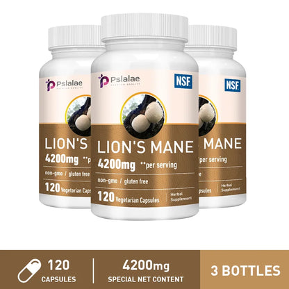 Lions Mane -  Relieve Stress, Immune System Health, Improve Memory, Protect Brain Nerves