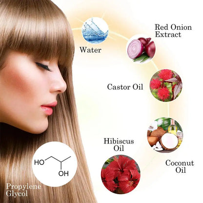 5/3/1pcs Red Onion Essential Oil Spray For Hair Care,Rice Water Moisturizing Hair Spray,Damaged Hair Treatments Hair Care