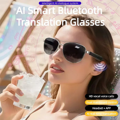 GT-32 AI Smart Photochromic Glasses Multifunction Camera Bluetooth5.3 Call Voice Assistant Music Player Translate Glasses