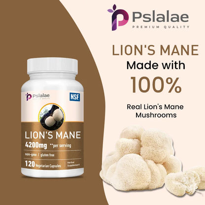 Lions Mane -  Relieve Stress, Immune System Health, Improve Memory, Protect Brain Nerves