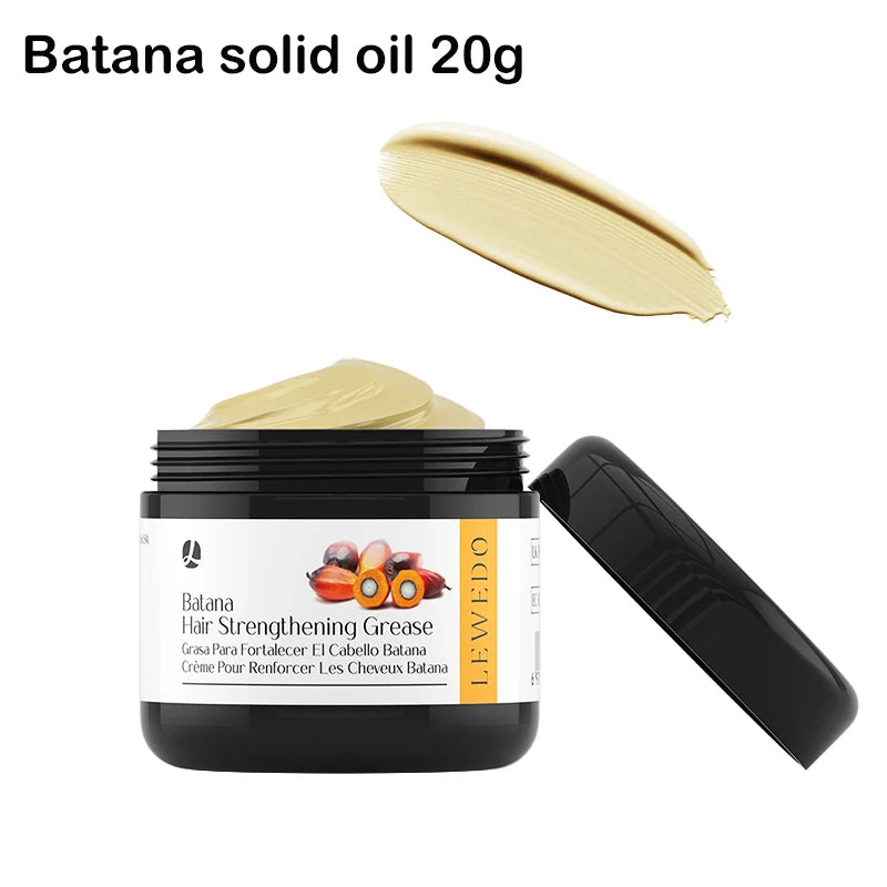 Lewedo Natural Batana Hair Growth Oil Set For Men Women Reduce Hair Loss Treatment Serum Nourish Scalp Anti-Breakage Hair Mask