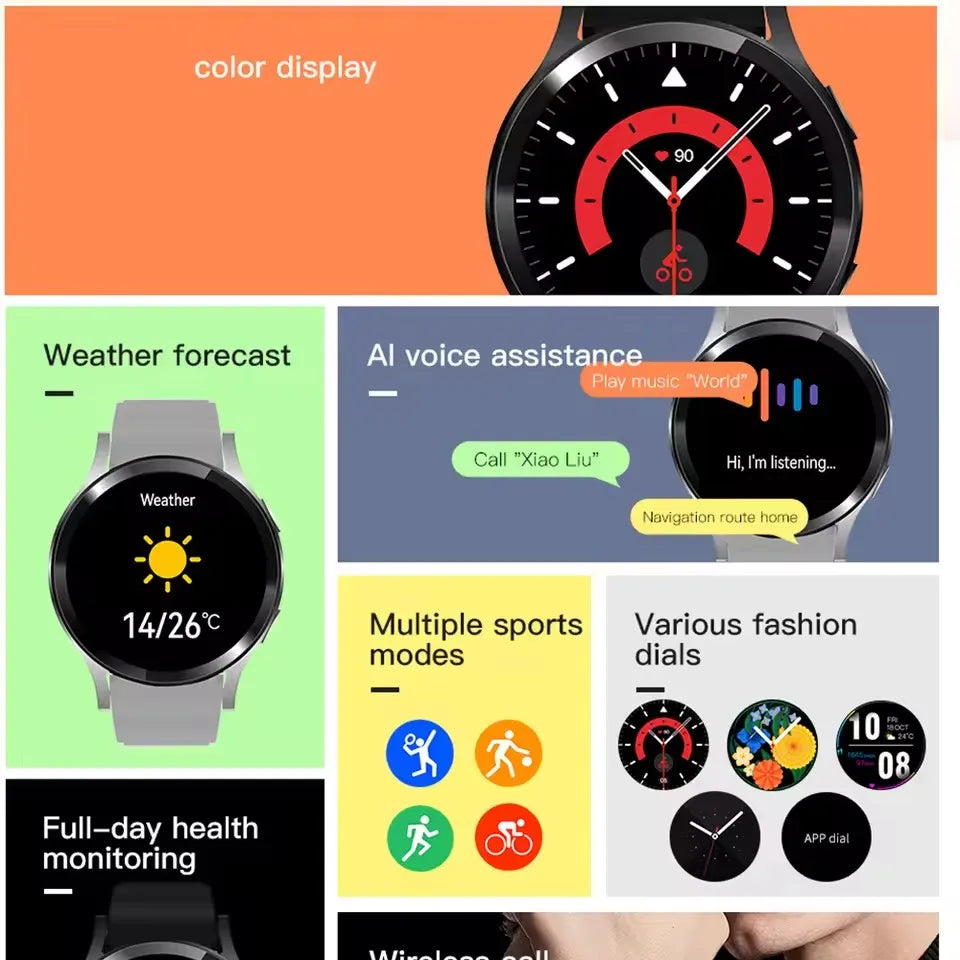 New SmartWatch 2025 Men Women Watches Bluetooth Call Heart Rate Sleep Life Waterproof Smart Watch Fitness Tracker Sporte Watch