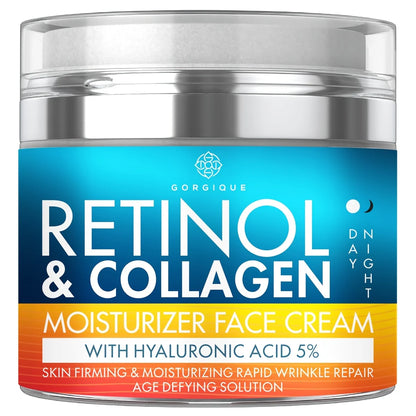 Retinol Cream for Face Collagen and Retinol Moisturizer with Hyaluronic Acid