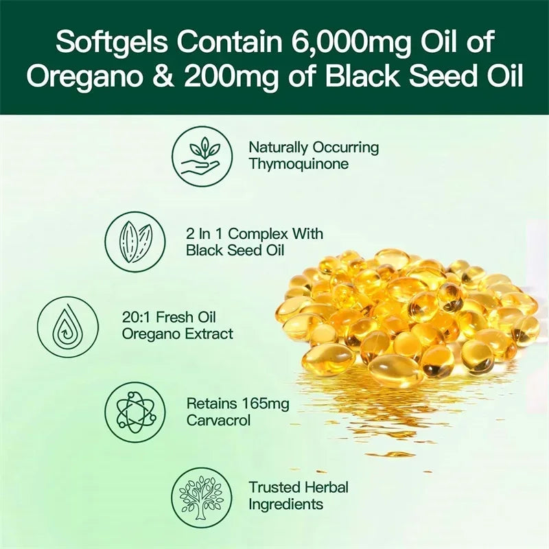 Oregano Oil - Antioxidant, Skin Care, Hair Care, Heart Health, Blood Sugar Promotion, Immunity Enhancement