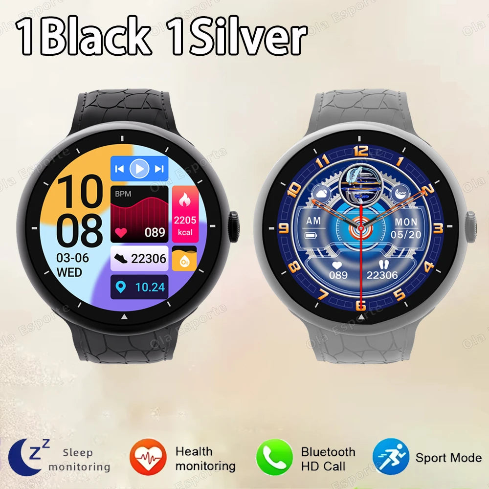 2025 New Outdoor Military Smart Watch Men Heart Rate Health Monitoring Wireless Bluetooth Call IP68 Sports Waterproof Smartwatch