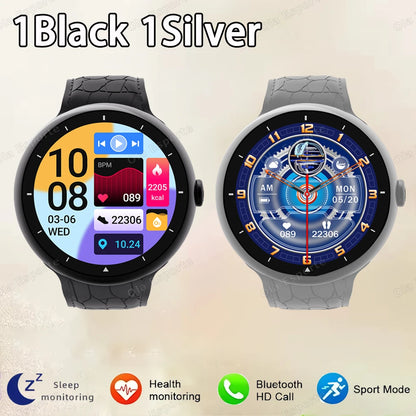 2025 New Outdoor Military Smart Watch Men Heart Rate Health Monitoring Wireless Bluetooth Call IP68 Sports Waterproof Smartwatch