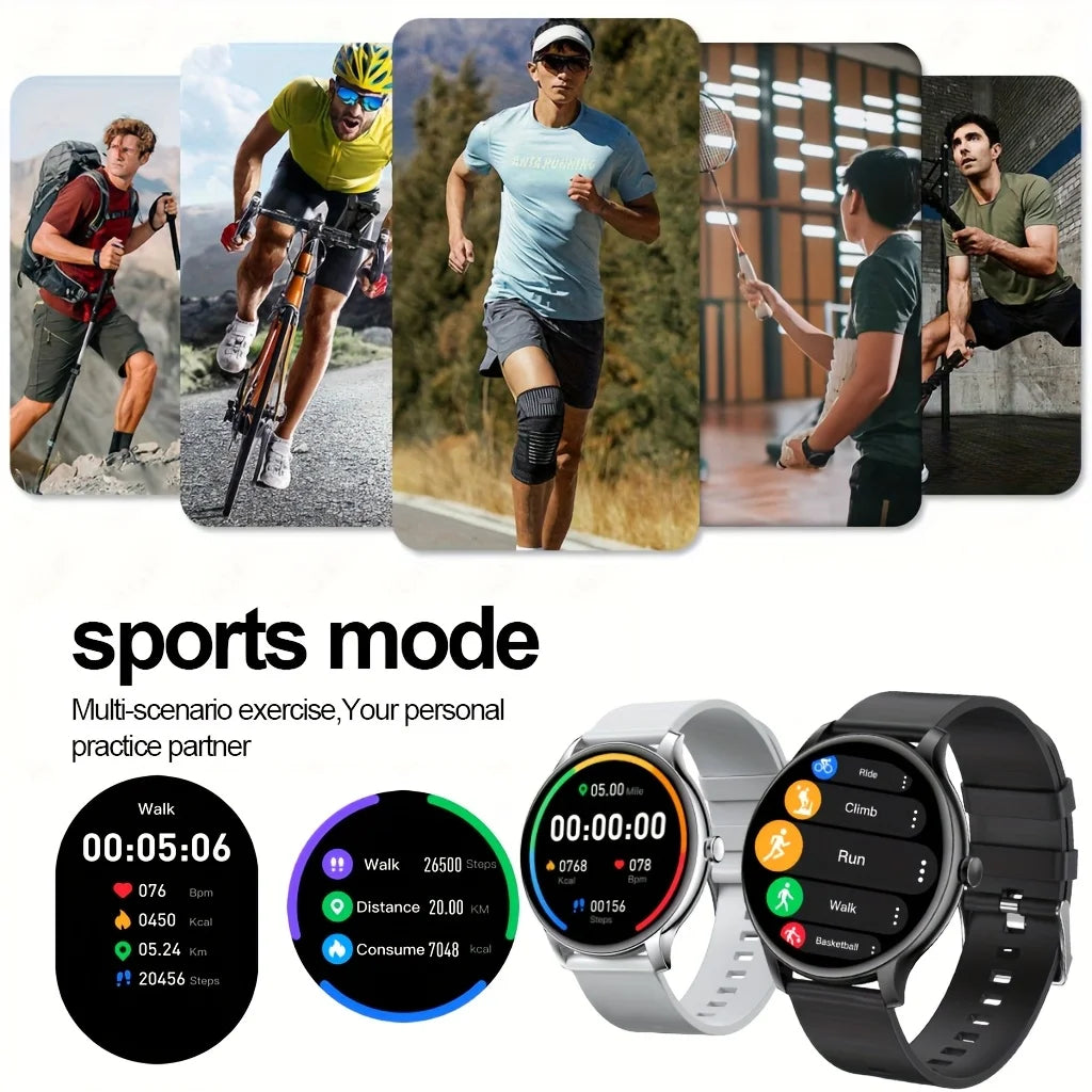 LXASFIT 2025 New Smart Watch Heart Rate Sleep Health Monitor Bluetooth Talk Ladies Sport Smart Watch for Android IOS