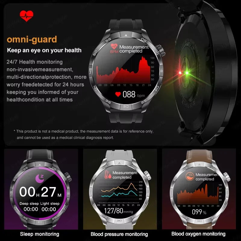 New NFC Bluetooth Call Smart Watch Men GPS Sports Fitness Watches 1.85" Heart Monitor IP68 Waterproof Smartwatch For Android IOS