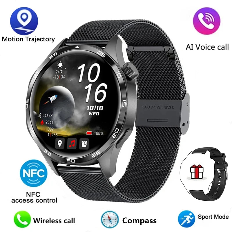 Watch 5 PRO Smart Watch Men Watch 5 AMOLED HD Screen Bluetooth Call GPS Trajectory NFC Heart Rate Compass SmartWatches 2024 New
