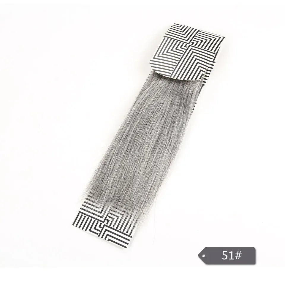 Sleek Yaki Straight Gray Hair Bundles Brazilian Hair Weave Bundles Silver Grey  #44 #34 51# For Black Remy Human Hair Extensions