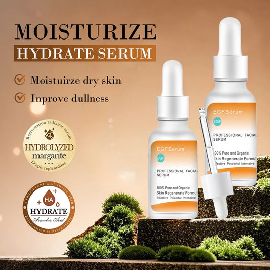 30ml EGF facial serum improves damaged skin, lightens fine lines, tightens skin and absorbs fast