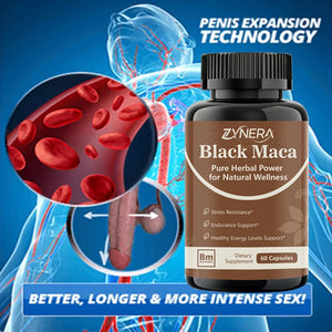 Powerful Black Maca Capsules Testosterone Booster for Men Increase Strength Stamina Energy Enhance Immunity Supplement  Big 18