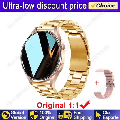Men Women Health Smart Watch AMOLED Screen Voice Call Smartwatch All-day Heart Rate Monitoring Fashion Waterproof Sports Watches