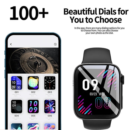 2.01" Large Screen Smart Watch (Unisex) – Calls, Alerts, Fitness, Camera Control, Music, Weather & More Modes. Ultra Value, A Mu