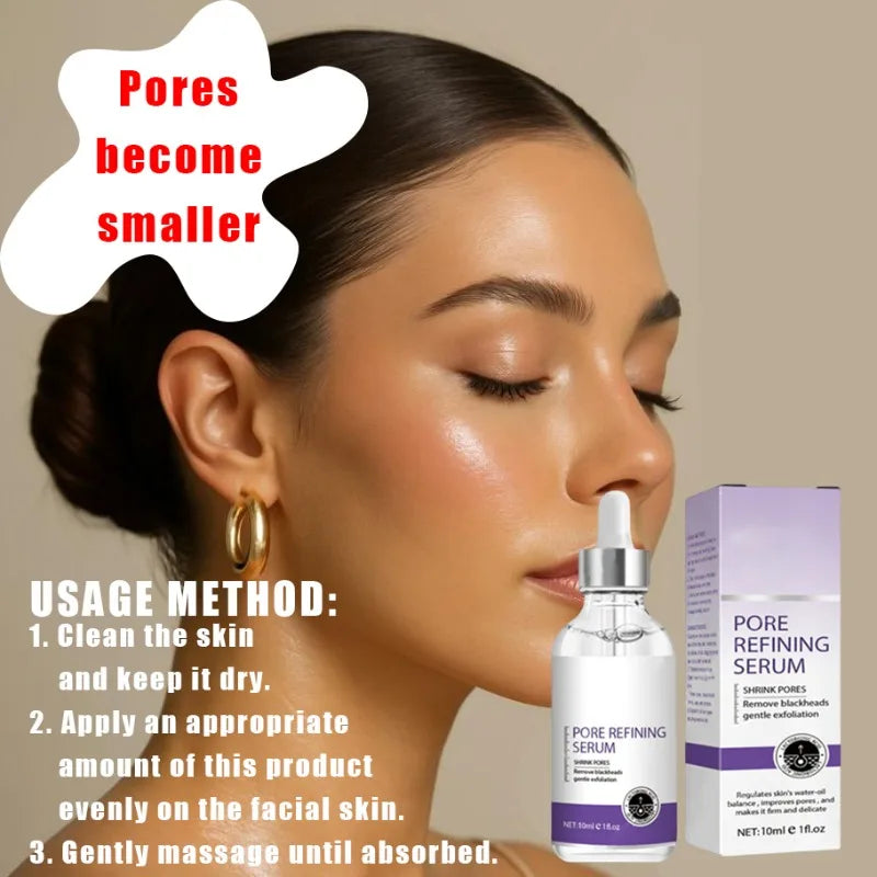 Say goodbye to pore thinning, skin texture, powerful pore shrinking essence, and tighten and relieve large facial pores