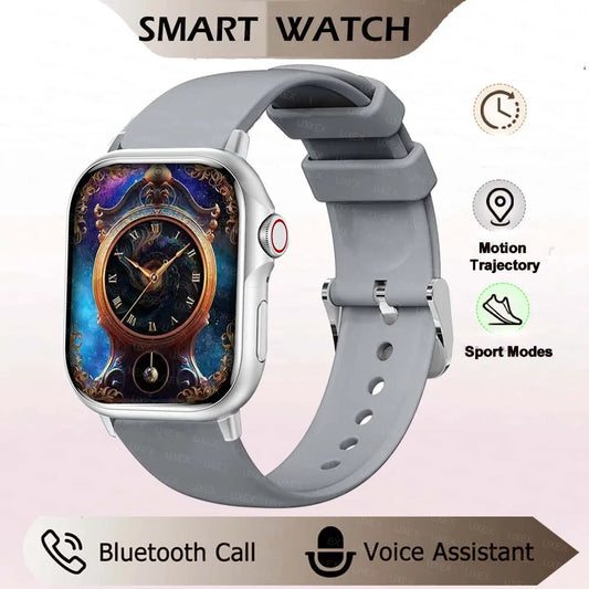 Delicacy Watch 2.01 Inch HD Smartwatch Men Surprise Gift Wireless Call Health Tracker Custom Photo Al Voice App Control Watches