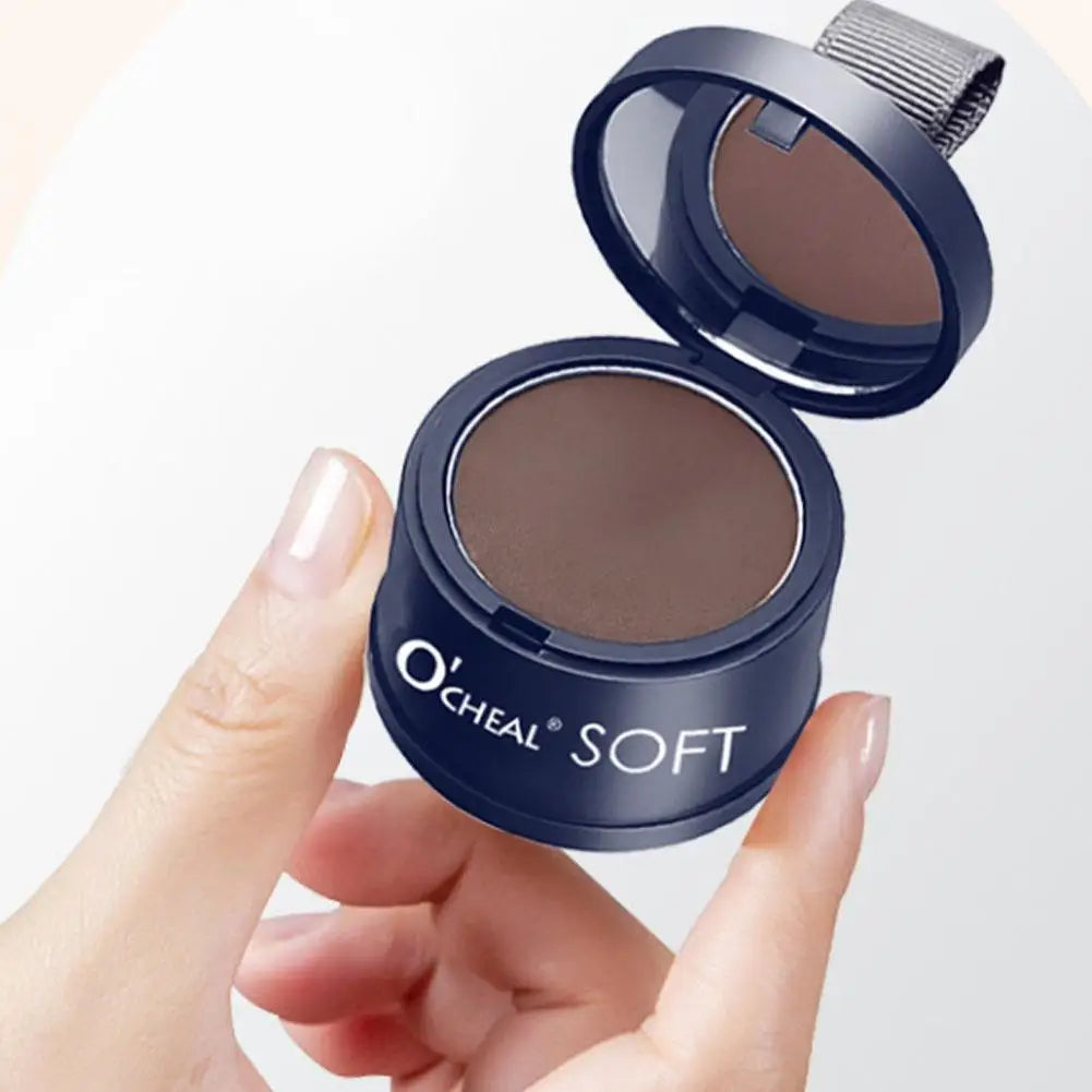 Hair Shadow Powder With Puff Quick Concealer Hairline Black/Dark Brown Waterproof Hair Shadow Hair Line Modified Powder