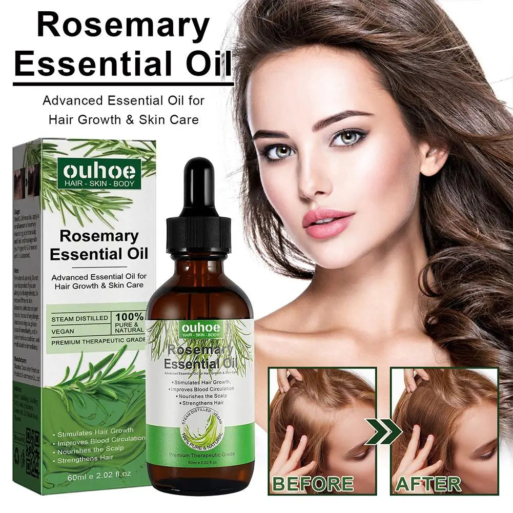 Rosemary Oil Hair Growth Essential Coconut Oil Improve Hair Loss And Nourishes Strengthen Hair Roots Scalp Treatment Hair Care