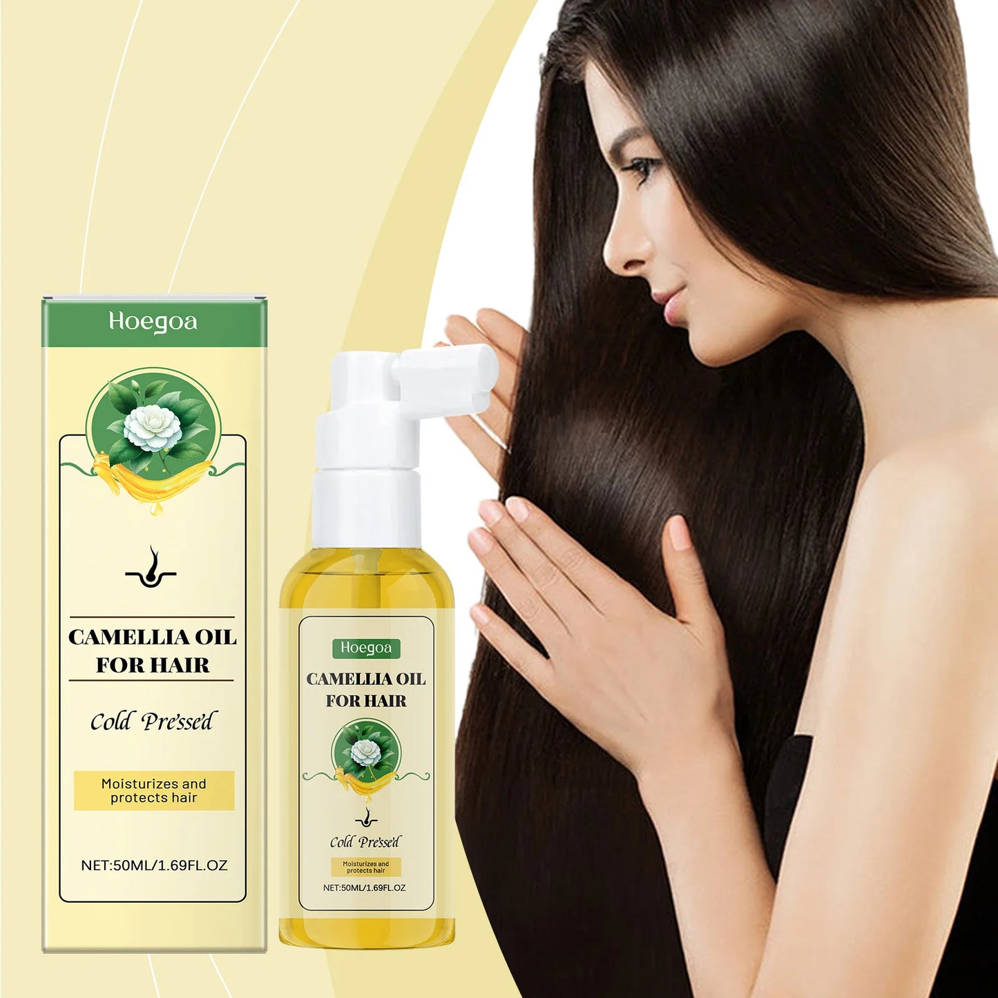 Camellia Hair Oil Restore Hair Shine Softness Smooth Deep Moisturizer Repair Keratine Damaged Frizz Dry Scalp Hair Care Products
