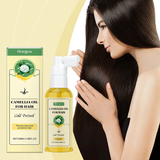 Camellia Hair Oil Restore Hair Shine Softness Smooth Deep Moisturizer Repair Keratine Damaged Frizz Dry Scalp Hair Care Products
