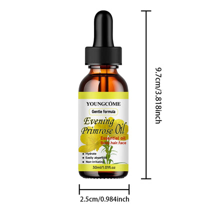 Natural evening primrose essential oil,Repairs Damaged Hair Improves HairQuality Moisturizes Hair Care oil DeepMoisturizing Care