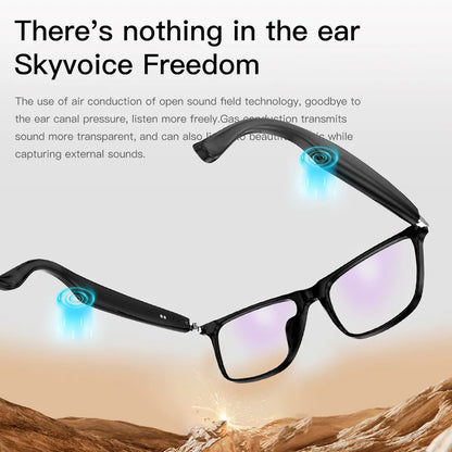 2025 New HD AI Smart Glasses Chat GPT Translate Bluetooth Call 260Mah Battery Voice Assistant Control Smart Glasses Sunglasses