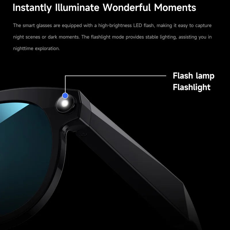 Xiaomi AI Smart Glasses HD Camera Chat GPT Bluetooth Call Voice Assistant Control Navigation Waterproof Smart Sports Glasses New