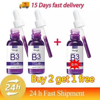 Hoygi Niacinamide Facial Serum Vitamin B3 Wrinkles Pigment Dark Spot Removal Correcting Glow Serum Face Whitening Moisturizer